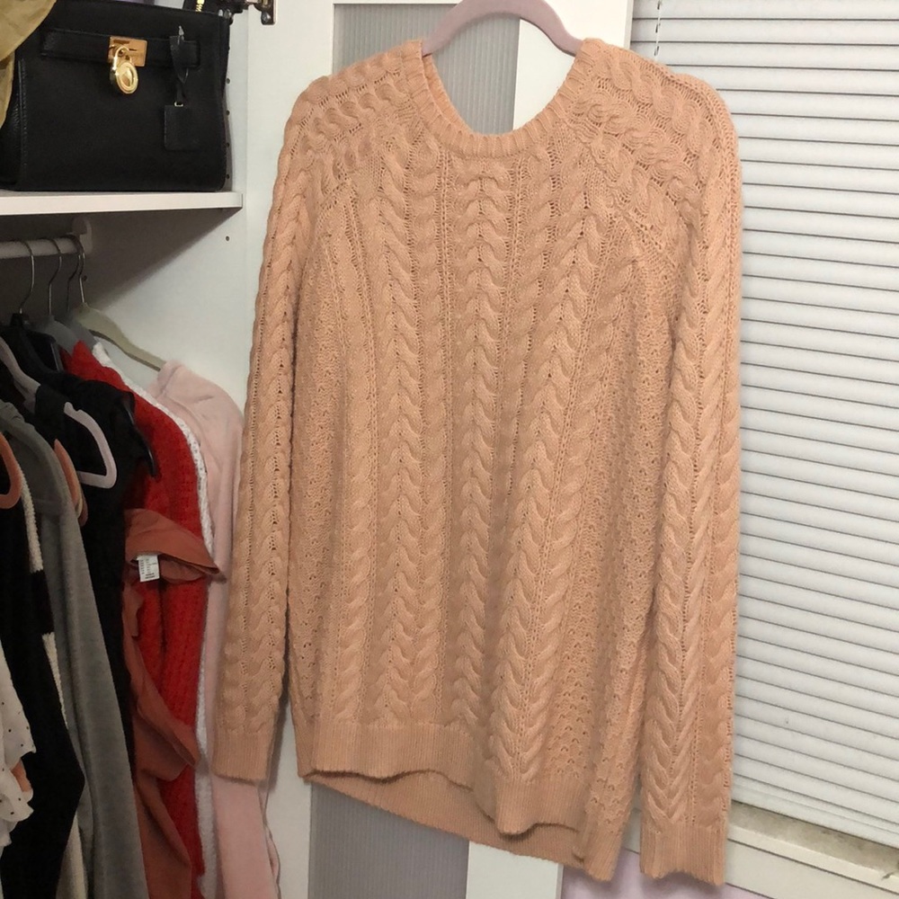 Forever 21 Peach Cable Knit 🍑